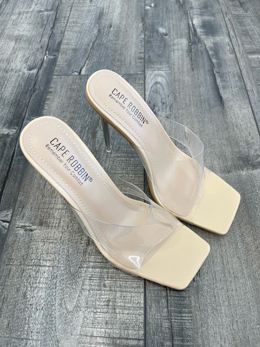 Clear Square Heels